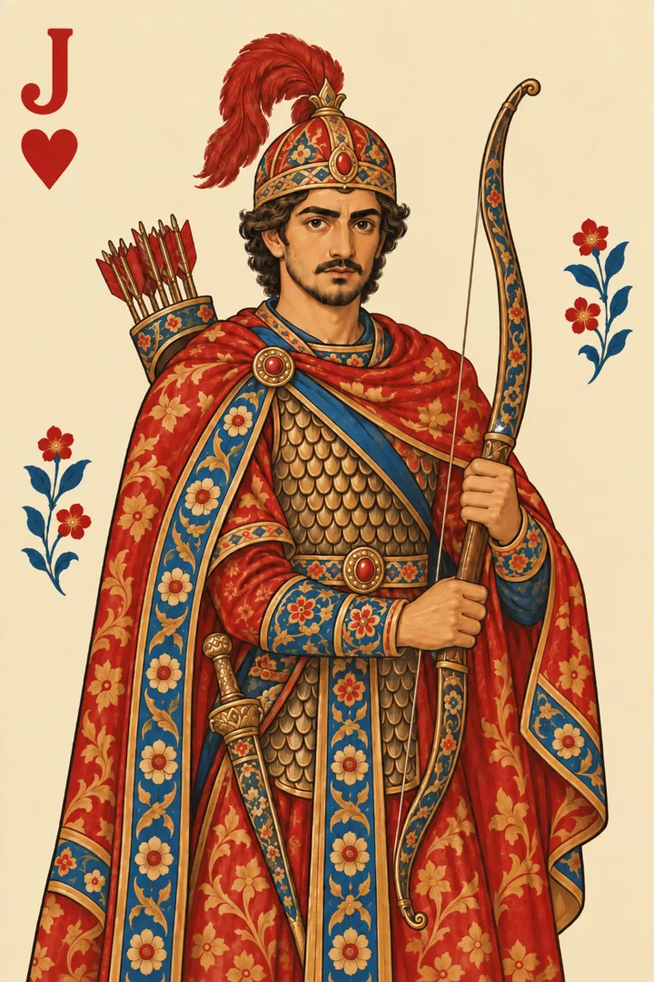 Manuchehr: the jack of hearts, painted for the game